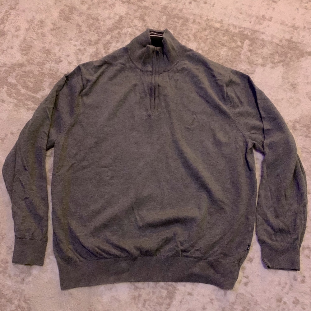Nautica men’s 1/2 zip sweater - size XL
